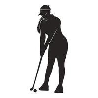 vetor de logotipo de golfe