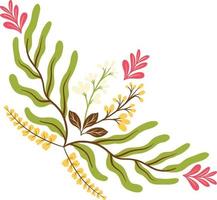 batik floral grupo ilustração vetor