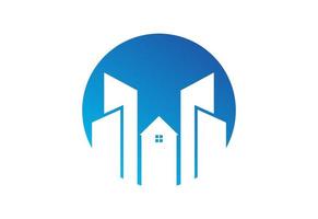 design de logotipo de casa imobiliária, conceito de design vetorial vetor