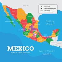 México país mapa vetor