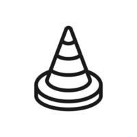 ícone de cone de tráfego vetor