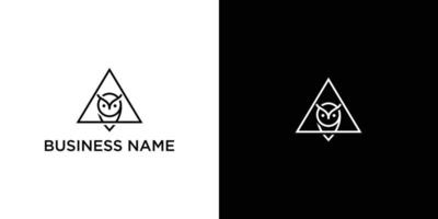 simples e moderno coruja logotipo para empresa, negócios, comunidade, equipe, etc. vetor