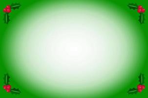 simples verde azevinho Natal fronteira vetor