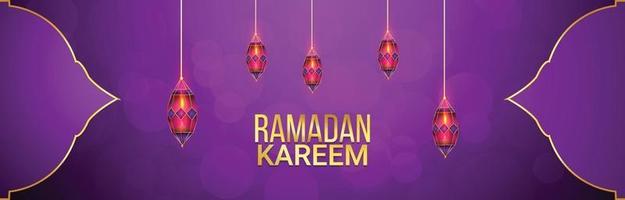 cartão islâmico plano fundo ramadan kareem vetor