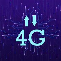 4g, sinal, Setas; flechas Novo tecnologia vetor ícone. Novo Móvel tecnologia conceito vetor ilustração. 4g, sinal, Setas; flechas Novo tecnologia vetor ícone