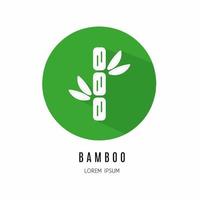 bambu ícone dentro plano. logotipo para negócios. estoque vetor. vetor