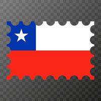 postagem carimbo com Chile bandeira. vetor ilustração.