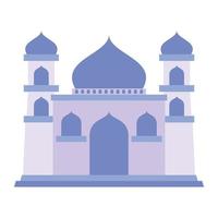 moderno plano islâmico mesquita prédio, adequado para diagramas, mapa, infográficos, ilustração, e de outros gráfico relacionado ativos. tradicional arabesco enfeite ilustração. vetor