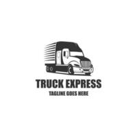 caminhão expressar logotipo vetor Projeto