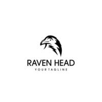 Raven pássaro logotipo Projeto vetor inspiração