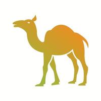 belo ícone de vetor de glifo de camelo