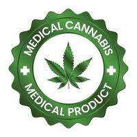 médico cannabis 100 por cento natural distintivo, rótulo, selo, cânhamo óleo rótulo, cbd rótulo, vintage, saúde crachá vetor ilustração