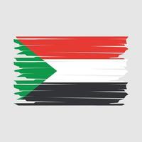 Sudão bandeira ilustração vetor