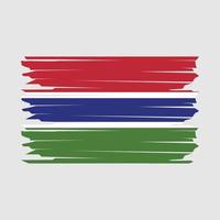 Gâmbia bandeira ilustração vetor