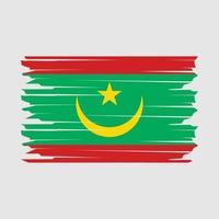 Mauritânia bandeira ilustração vetor