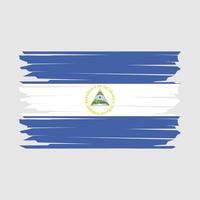 ilustração da bandeira da nicarágua vetor