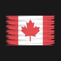 ilustração da bandeira do canadá vetor