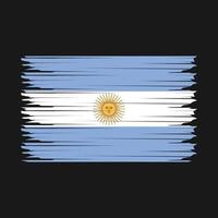 ilustração da bandeira argentina vetor