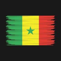 Senegal bandeira ilustração vetor