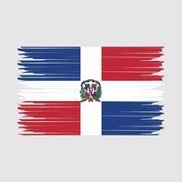 ilustração de bandeira da república dominicana vetor