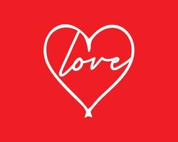 amor carta logotipo dentro vermelho fundo vetor eps isolado, melhor usava para namorados ilustração, Projeto adesivo, cumprimento cartão.