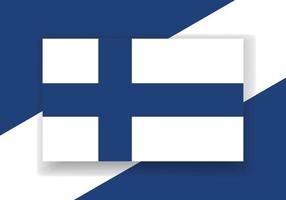 vetor Finlândia bandeira. país bandeira Projeto. plano vetor bandeira.