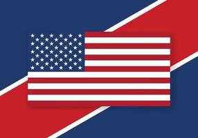 vetor EUA bandeira. país bandeira Projeto. plano vetor bandeira.