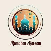 Ramadã kareem islâmico cheio cor Projeto vetor