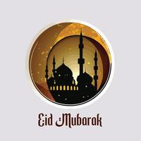 eid Mubarak islâmico cheio cor Projeto vetor