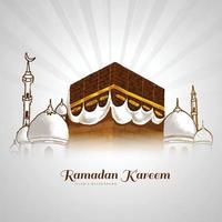 feliz feriado Ramadã kareem festival cartão fundo vetor