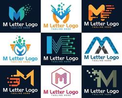 criativo m carta logotipo Projeto. único moderno criativo carta m logotipo ícone Projeto modelo elementos. vetor