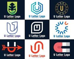 moderno e profissional você carta logotipo ícone Projeto vetor