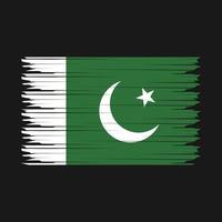 ilustração da bandeira do Paquistão vetor