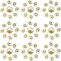 ilustração do Ramadã kareem com mesquita e lua padronizar fundo para Ramadã, fundo o negócio rótulo, convite modelo, social meios de comunicação, etc. Ramadã kareem temático plano vetor ilustração.