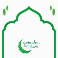 Ramadã kareem islâmico festival comunidade orações fundo modelo vetor