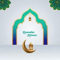 Ramadã kareem islâmico festival comunidade orações fundo modelo vetor