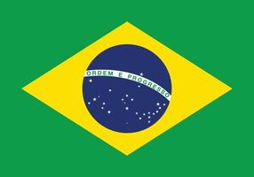 Brasil nacional oficial bandeira símbolo, bandeira vetor ilustração.