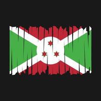 escova de bandeira do burundi vetor