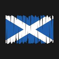 escova de bandeira da escócia vetor