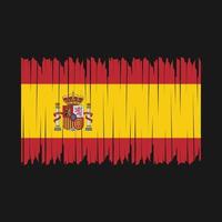 escova de bandeira da espanha vetor