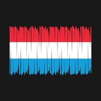escova de bandeira luxemburgo vetor