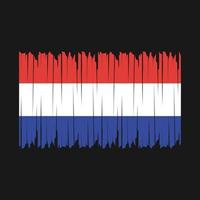 escova de bandeira da holanda vetor