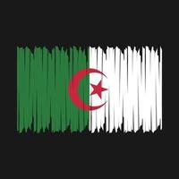 escova de bandeira da argélia vetor
