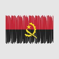 escova de bandeira de angola vetor