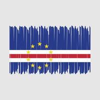 escova de bandeira de cabo verde vetor