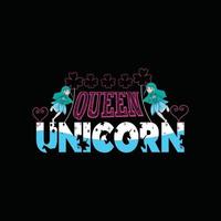 rainha unicórnio vetor camiseta Projeto. Páscoa camiseta Projeto. pode estar usava para impressão canecas, adesivo desenhos, cumprimento cartões, cartazes, bolsas, e Camisetas