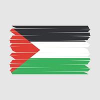 pincel de bandeira da palestina vetor