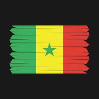 escova de bandeira senegal vetor