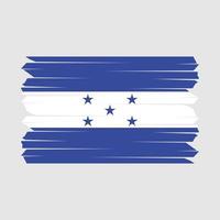 escova de bandeira de honduras vetor