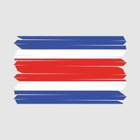 escova de bandeira da costa rica vetor